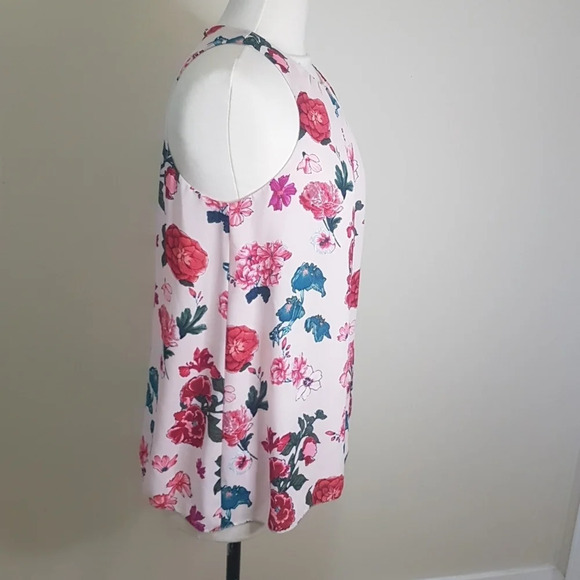 Vince Camuto floral sleeveless blouse SZ  S - Picture 2 of 7